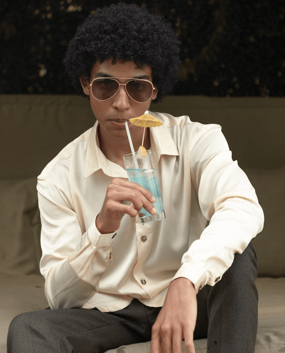 Drew Wool Pants & Nash Silk Shirt